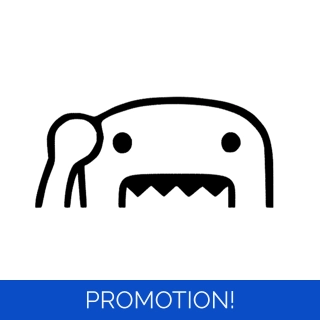 Domo Kun Peeking Sticker