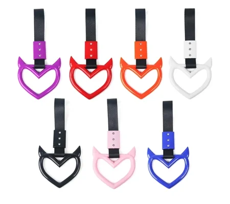 Devil Heart Tsurikawa Car Hanger - Pick Your Colour