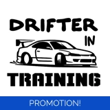 Drifter In Training Sticker