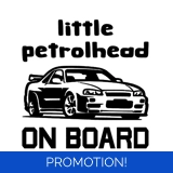 Little Petrolhead On Board Sticker