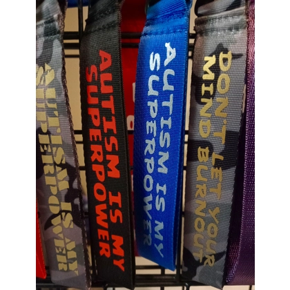 Autism Is My Superpower Mini Lanyard