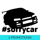 Sorry Car Skyline Sticker Sorry Car Skyline Sticker