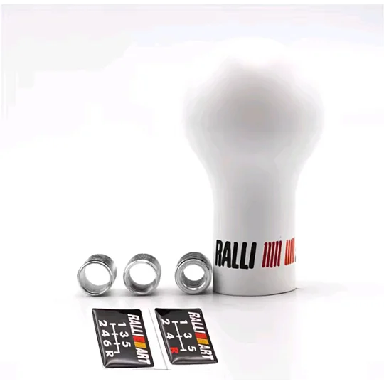Ralliart Resin Gear Shifter Knobs With Adaptors
