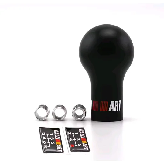 Ralliart Resin Gear Shifter Knobs With Adaptors
