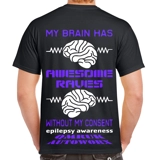 My Brain Has Awesome Raves T Shirt Adu..