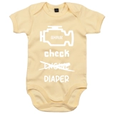 Check Diaper Bodysuit Babygrow