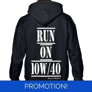 Run On 10W/40 Motor Oil..