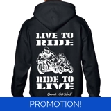 Live To Ride Motorcycle Hoodie
