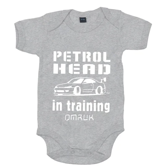 Petrolhead In Training Baby Short Sleeve Suit