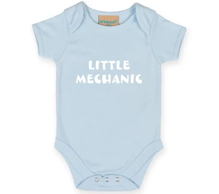 Little Mechanic Baby Short Sleeve Suit