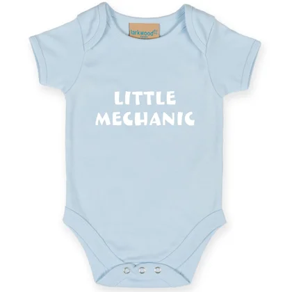 Little Mechanic Baby Short Sleeve Suit