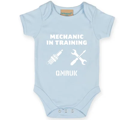 Mechanic in Training Baby Short Sleeve Suit