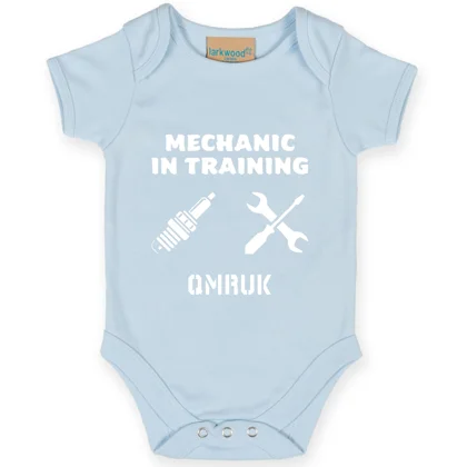 Mechanic in Training Baby Short Sleeve Suit