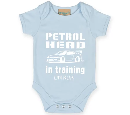 Petrolhead In Training Baby Short Sleeve Suit