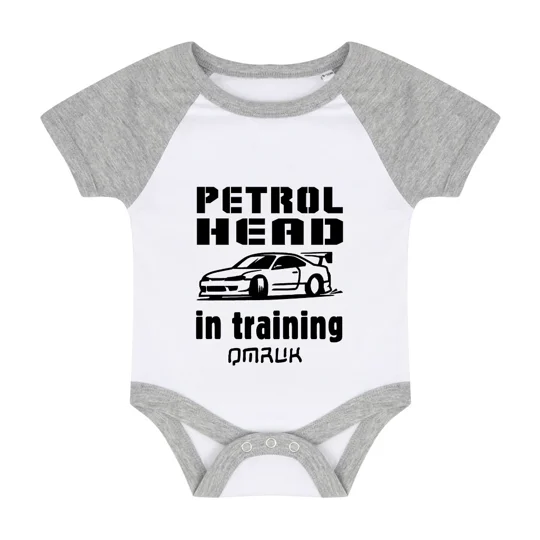 Petrolhead In Training Baby Short Sleeve Suit