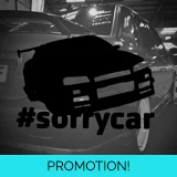 Sorry Car Skyline Sticker