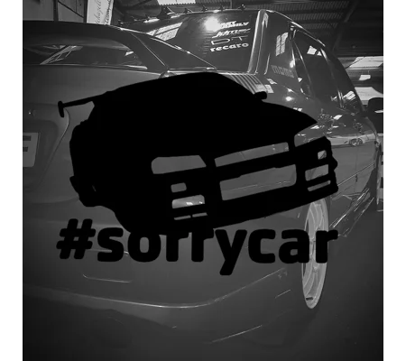Sorry Car Skyline Sticker