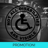 Not All Disabilities Are Visible Sticker Not All Disabilities Are Visible Sticker