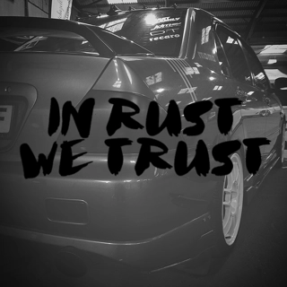 In Rust We Trust Sticker