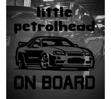 Little Petrolhead On Board Sticker