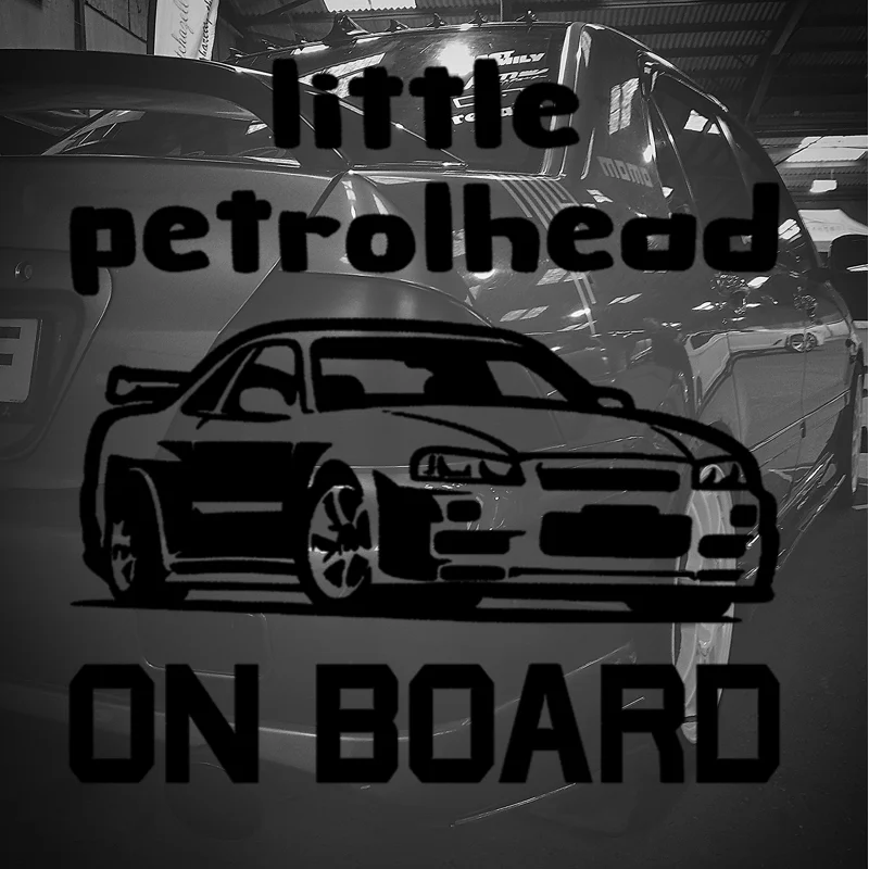 Little Petrolhead On Board Sticker