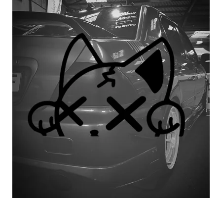 Maneki-Neko Xx Eye Cat JDM Tuning Sticker