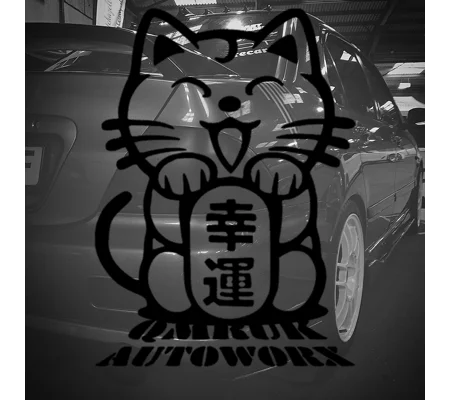 Lucky Cat JDM Logo Sticker