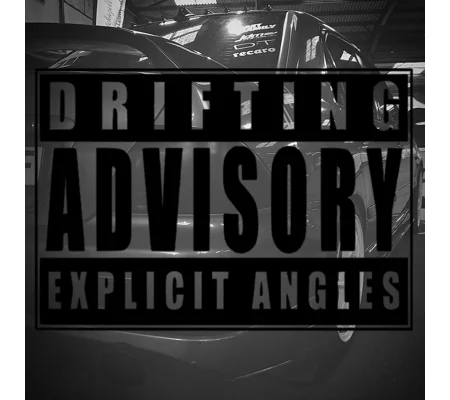 Drifting Advisory Explicit Angles Sticker