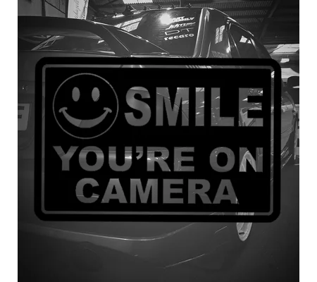 Smile You're On Camera Sticker