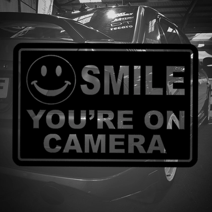 Smile You're On Camera Sticker