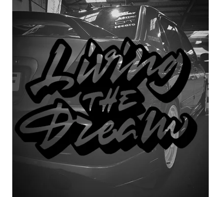 Living The Dream Trucker Sticker