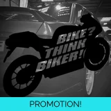 Bike Think Biker Sticker