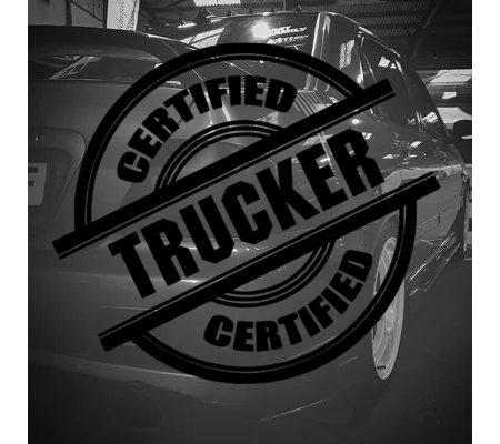 Certified Trucker Sticker