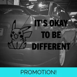 It's Okay To Be Different Sticker Pika..