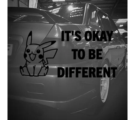 It's Okay To Be Different Sticker Pikachu