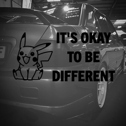It's Okay To Be Different Sticker Pikachu