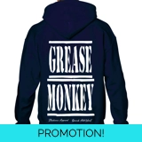Grease Monkey Navy Blue Hoodie