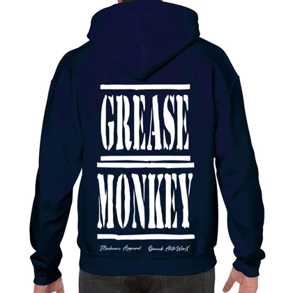 Grease Monkey Navy Blue Hoodie