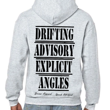 Drifting Advisory Explicit Angles Grey Hoodie