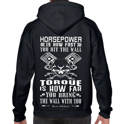 Horsepower Torque Black Hoodie
