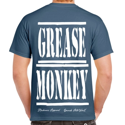 Grease Monkey Dark Blue Tee