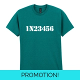 1N23456 Motorcycle Green Tee