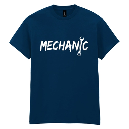 Mechanic Spanner Navy Blue Tee