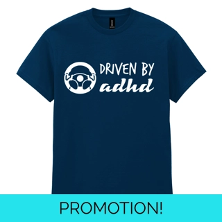 Driven By ADHD Navy Blu..