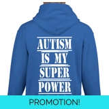 Kids Blue Autism Is My Superpower Hoodie