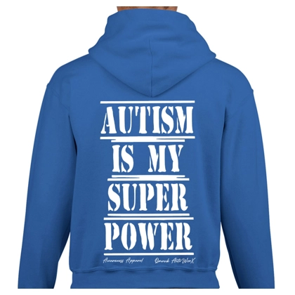 Kids Blue Autism Is My Superpower Hoodie