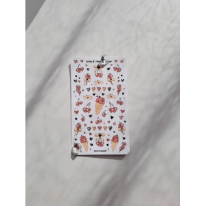 Scoop of Cherry Ice Cream Sticker Sheet