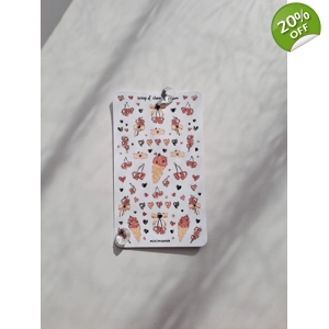 Scoop of Cherry Ice Cream Sticker Sheet