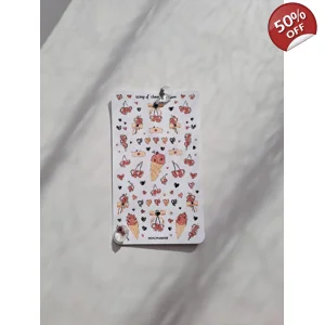Scoop of Cherry Ice Cream Sticker Sheet