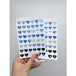 Sky Hearts Sticker Sheet